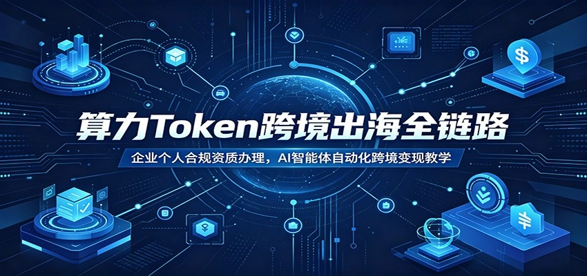 算力Token跨境出海全链路:企业个人合规资质办理,AI智能体自动化跨境变现教学 算力Token跨境出海全链路:企业个人合规资质办理,AI智能体自动化跨境变现教学