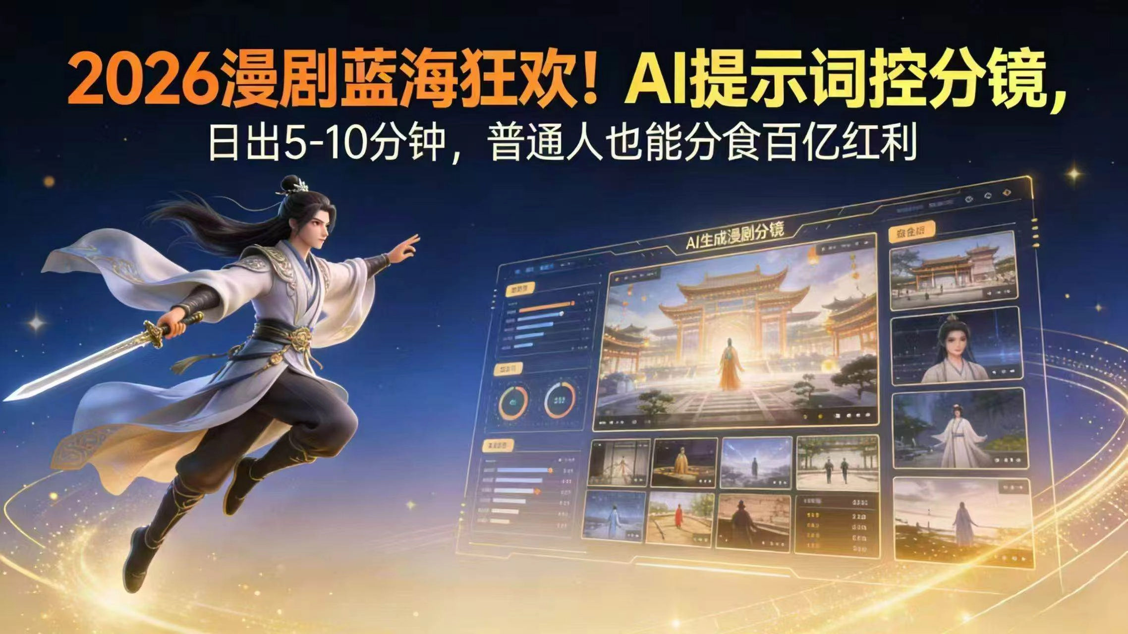 (17734期)2026漫剧红利实锤! AI 提示词控分镜, 普通人也能轻松月入过万 (17734期)2026漫剧红利实锤! AI 提示词控分镜, 普通人也能轻松月入过万