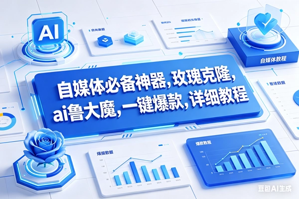 (17964期)玫瑰克隆工具,鲁大魔ai软件,自媒体的神器,一键爆款,50多个功能的详细教程。 (17964期)玫瑰克隆工具,鲁大魔ai软件,自媒体的神器,一键爆款,50多个功能的详细教程。