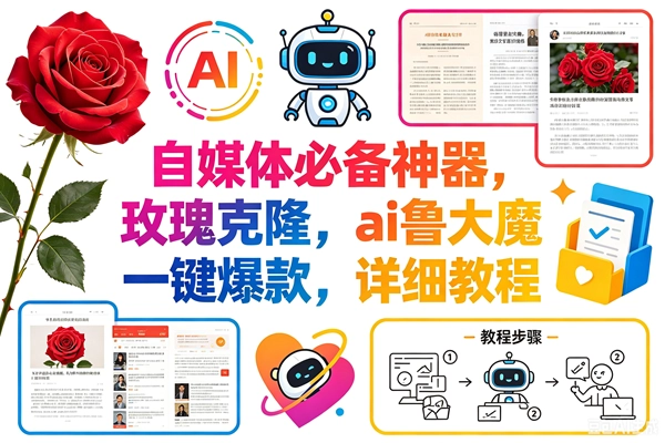 (18441期)玫瑰克隆神器,一键ai大魔,爆款工具,自媒体必备,60多个功能的详细教程 (18441期)玫瑰克隆神器,一键ai大魔,爆款工具,自媒体必备,60多个功能的详细教程