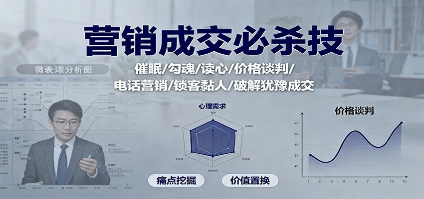 图片[1]客创社区-专注互联网轻资产资源整合与分享营销成交必杀技：催眠/勾魂/读心/价格谈判/电话营销/锁客黏人/破解犹豫成交客创社区-专注互联网轻资产资源整合与分享客创社区-专注互联网轻资产资源整合与分享