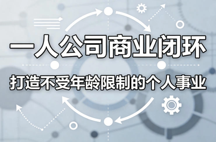 一人公司商业闭环,打造一份不受年龄限制的个人事业 一人公司商业闭环,打造一份不受年龄限制的个人事业