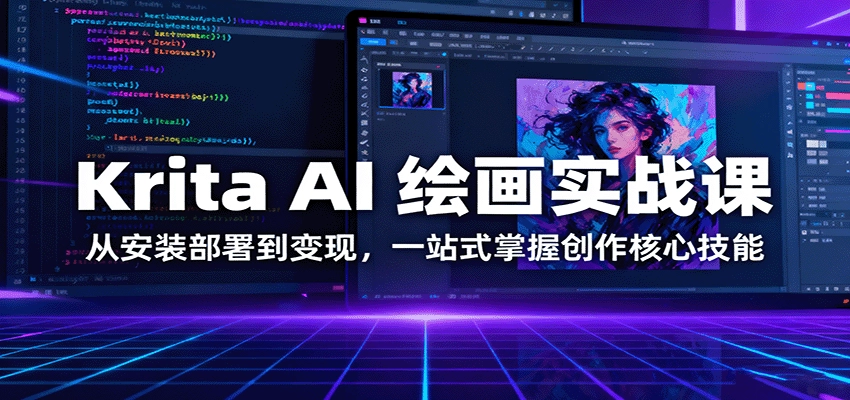 图片[1]客创社区-专注互联网轻资产资源整合与分享Krita AI 绘画实战课：从安装部署到变现，一站式掌握创作核心技能客创社区-专注互联网轻资产资源整合与分享客创社区-专注互联网轻资产资源整合与分享
