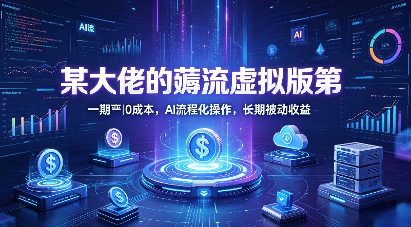 某大佬的薅流虚拟版第一期丨0成本,AI流程化操作,长期被动收益 某大佬的薅流虚拟版第一期丨0成本,AI流程化操作,长期被动收益