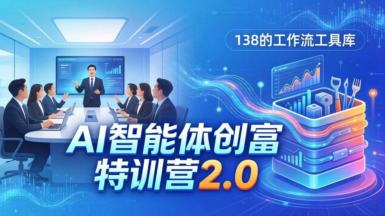 (17833期)AI智能体创富训练营2.0:3天闭门直播+视频课+工具库,从0到1搭建智能体附138个工作流 (17833期)AI智能体创富训练营2.0:3天闭门直播+视频课+工具库,从0到1搭建智能体附138个工作流