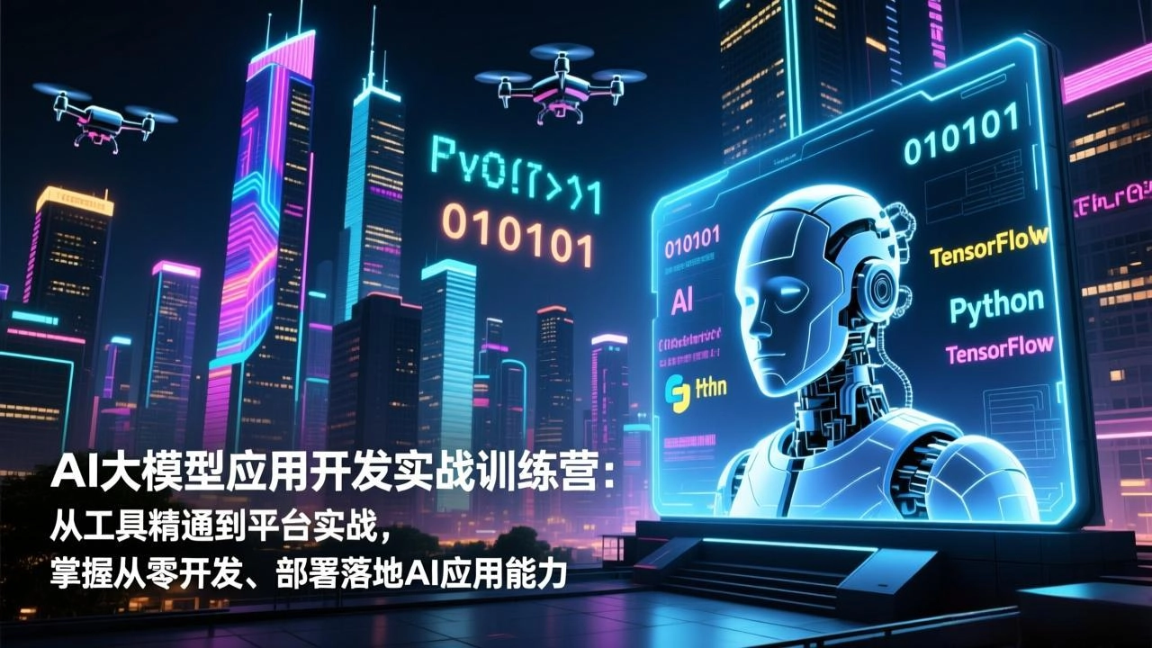 AI大模型应用开发实战训练营:从工具精通到平台实战,掌握从零开发、部署落地AI应用能力 AI大模型应用开发实战训练营:从工具精通到平台实战,掌握从零开发、部署落地AI应用能力
