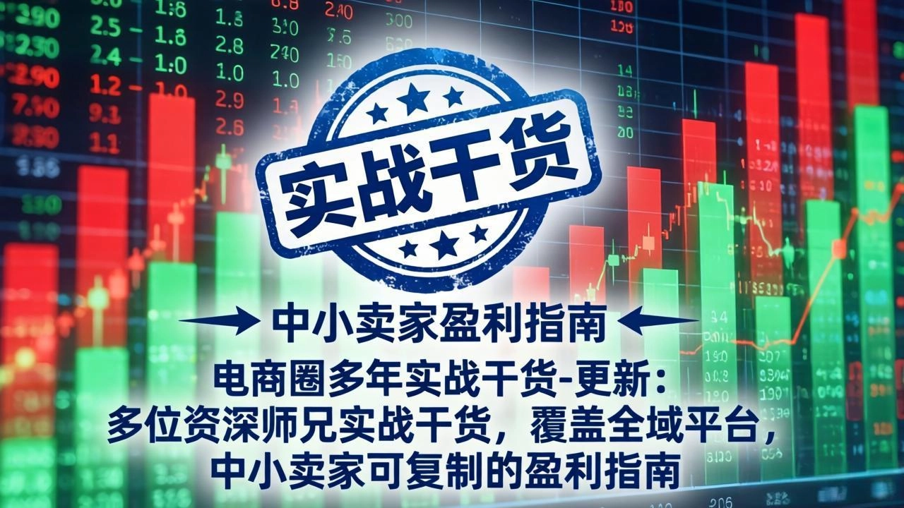 电商圈多年实战干货-更新5月10:多位资深师兄实战干货/覆盖全域平台,中小卖家可复制的盈利指南 电商圈多年实战干货-更新5月10:多位资深师兄实战干货/覆盖全域平台,中小卖家可复制的盈利指南
