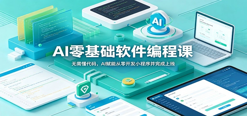 AI零基础软件编程课:无需懂代码,AI赋能从零开发小程序并完成上线 AI零基础软件编程课:无需懂代码,AI赋能从零开发小程序并完成上线