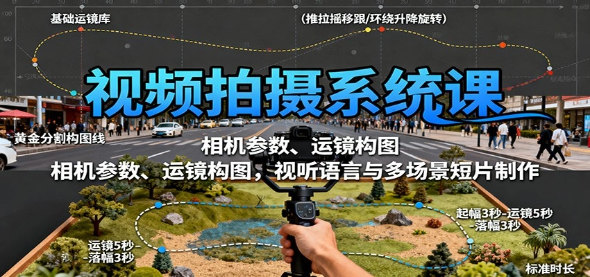 图片[1]客创社区-专注互联网轻资产资源整合与分享视频拍摄系统课：相机参数、运镜构图，视听语言与多场景短片制作客创社区-专注互联网轻资产资源整合与分享客创社区-专注互联网轻资产资源整合与分享