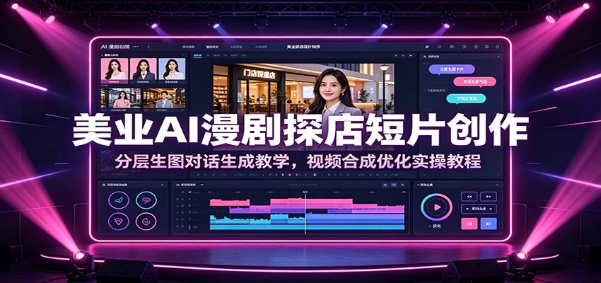 美业AI漫剧探店短片创作:分层生图对话生成教学,视频合成优化实操教程 美业AI漫剧探店短片创作:分层生图对话生成教学,视频合成优化实操教程