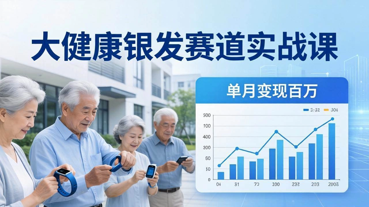 (17754期)大健康银发赛道实战课:拆解视频号线索型 IP 单月变现百万逻辑,教你精准获客高效变现 (17754期)大健康银发赛道实战课:拆解视频号线索型 IP 单月变现百万逻辑,教你精准获客高效变现