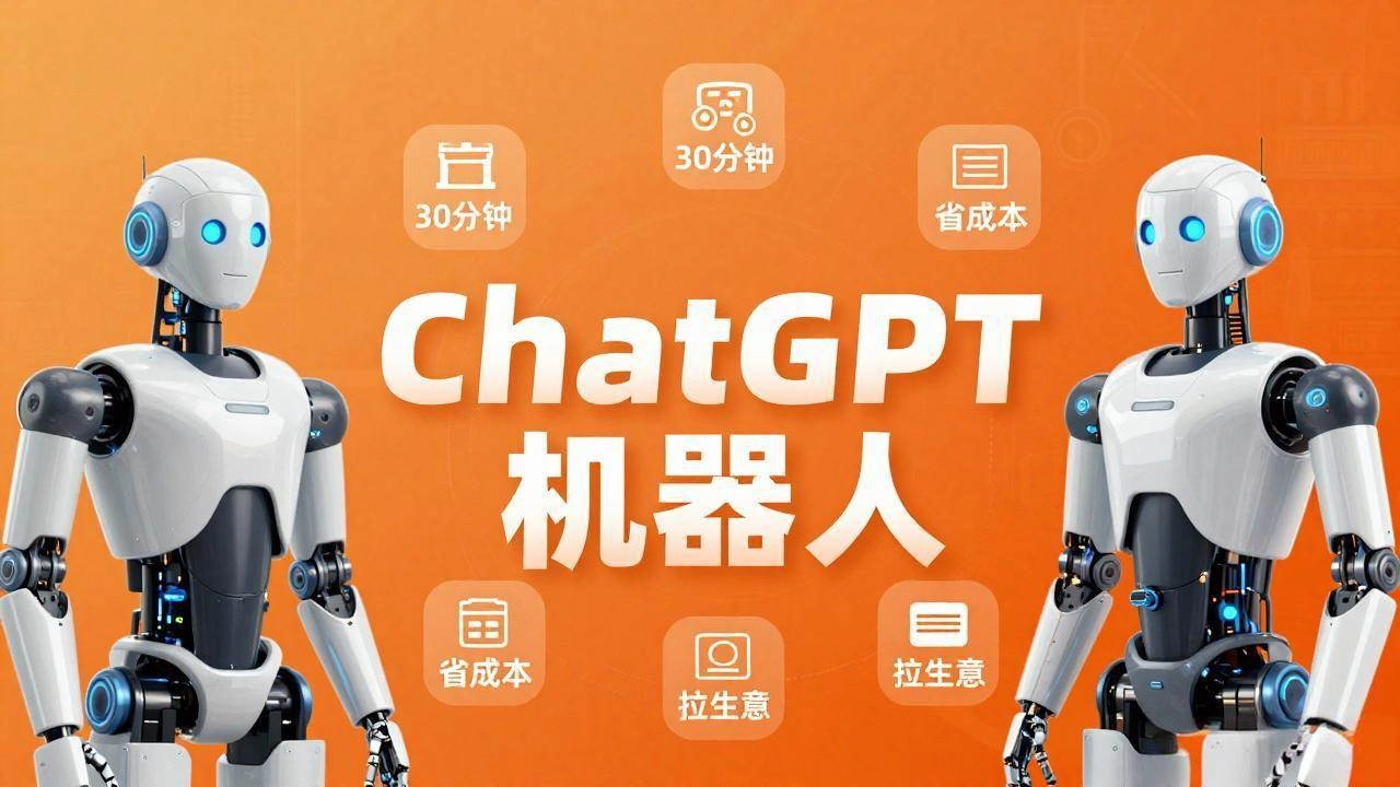 (17982期)智能机器人定制速成课:技术小白30分钟做出ChatGPT机器人,省时间砍成本还能拉生意 (17982期)智能机器人定制速成课:技术小白30分钟做出ChatGPT机器人,省时间砍成本还能拉生意