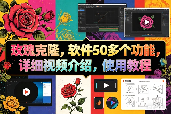 (18093期)玫瑰克隆工具,ai智能体软件,自媒体神器,一键爆款,60多个功能详细教程 (18093期)玫瑰克隆工具,ai智能体软件,自媒体神器,一键爆款,60多个功能详细教程