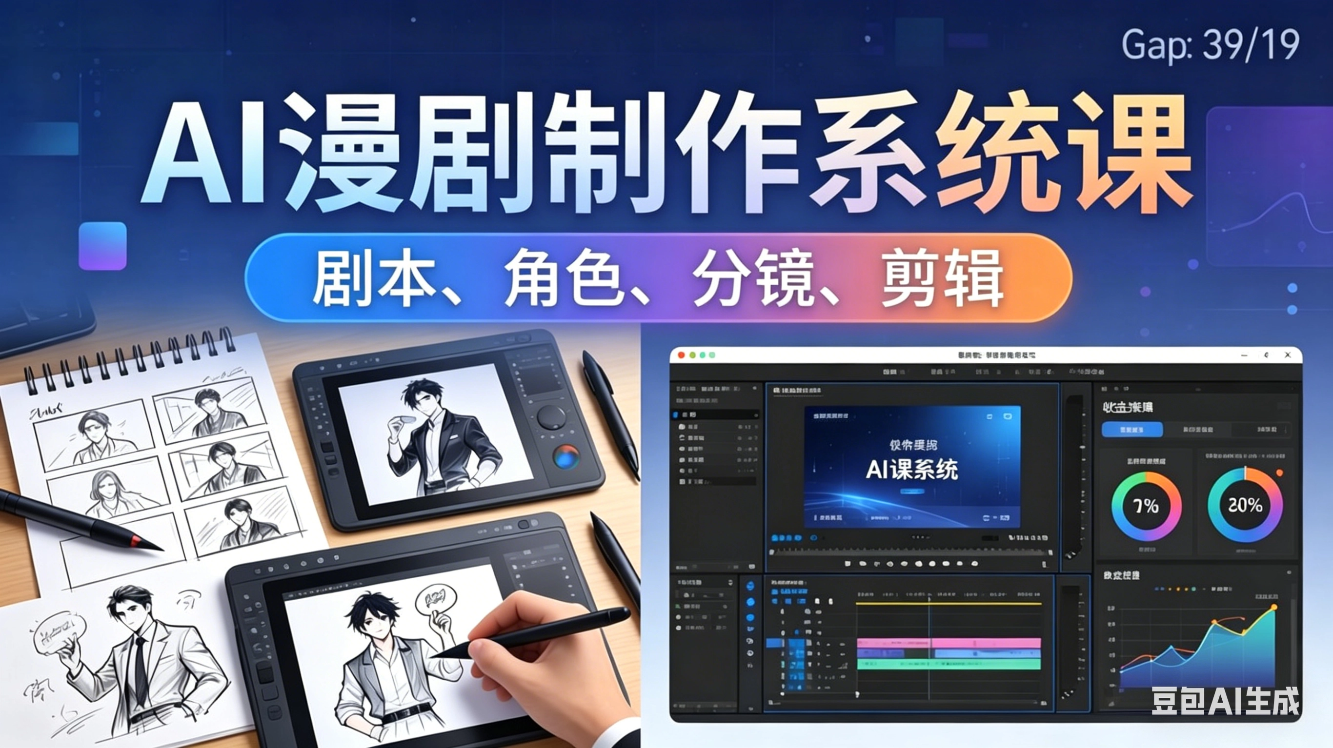 AI漫剧制作系统课:0基础从0到1学会AI制作,掌握剧本、角色、分镜、剪辑全套技能,轻松做号变现 AI漫剧制作系统课:0基础从0到1学会AI制作,掌握剧本、角色、分镜、剪辑全套技能,轻松做号变现