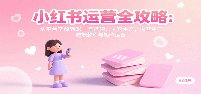 图片[1]客创社区-专注互联网轻资产资源整合与分享小红书运营全攻略：从平台了解到账号搭建、内容生产，做爆款库与矩阵运营客创社区-专注互联网轻资产资源整合与分享客创社区-专注互联网轻资产资源整合与分享