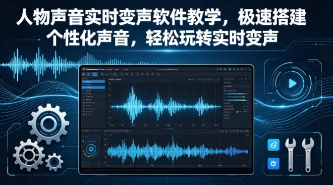 人物声音实时变声软件教学,极速搭建个性化声音,轻松玩转实时变声 人物声音实时变声软件教学,极速搭建个性化声音,轻松玩转实时变声