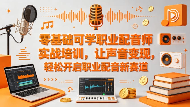零基础可学职业配音师实战培训,让声音变现,轻松开启职业配音新赛道 零基础可学职业配音师实战培训,让声音变现,轻松开启职业配音新赛道