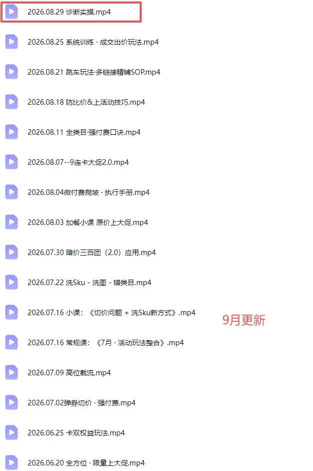 (20158期)拼多多实战特训营(更新26年0831):不管是新手入门或老商家冲量,都有实操方法,跟着学,少走弯路 (20158期)拼多多实战特训营(更新26年0831):不管是新手入门或老商家冲量,都有实操方法,跟着学,少走弯路