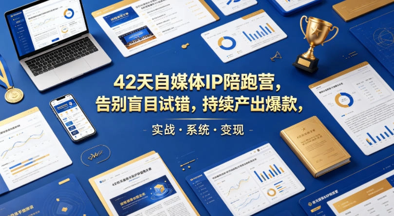 42天自媒体IP陪跑营,告别盲目试错,持续产出爆款,实战·系统·变现(更新2026) 42天自媒体IP陪跑营,告别盲目试错,持续产出爆款,实战·系统·变现(更新2026)