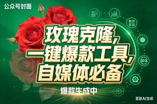 （17813期）玫瑰克隆，ai鲁大魔工具，自媒体必备神器，一键爆款，详细教程。