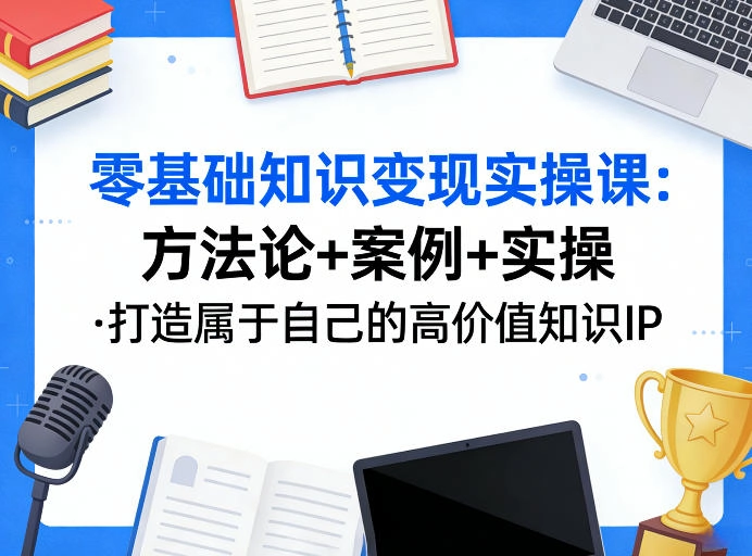 零基础知识变现实操课,方法论+案例+实操,打造属于自己的高价值知识IP 零基础知识变现实操课,方法论+案例+实操,打造属于自己的高价值知识IP