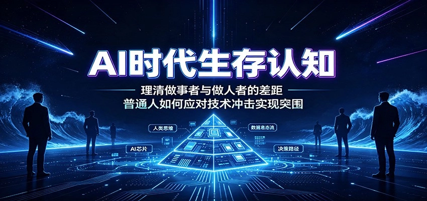 AI时代生存认知:理清做事者与做人者的差距,普通人如何应对技术冲击实现突围 AI时代生存认知:理清做事者与做人者的差距,普通人如何应对技术冲击实现突围