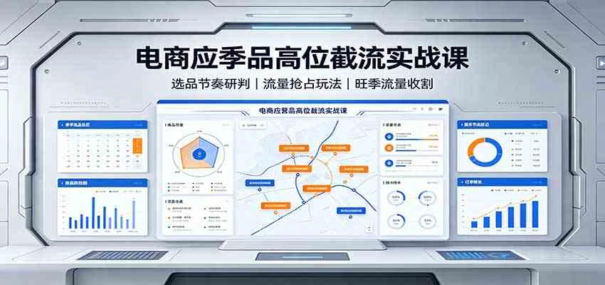 电商应季品高位截流实战课:选品节奏研判,流量抢占玩法,旺季流量收割 电商应季品高位截流实战课:选品节奏研判,流量抢占玩法,旺季流量收割