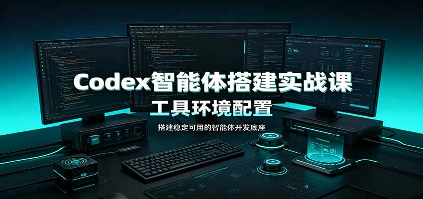 Codex智能体搭建实战课:工具环境配置,自定义技能开发,多业务自动化教学 Codex智能体搭建实战课:工具环境配置,自定义技能开发,多业务自动化教学