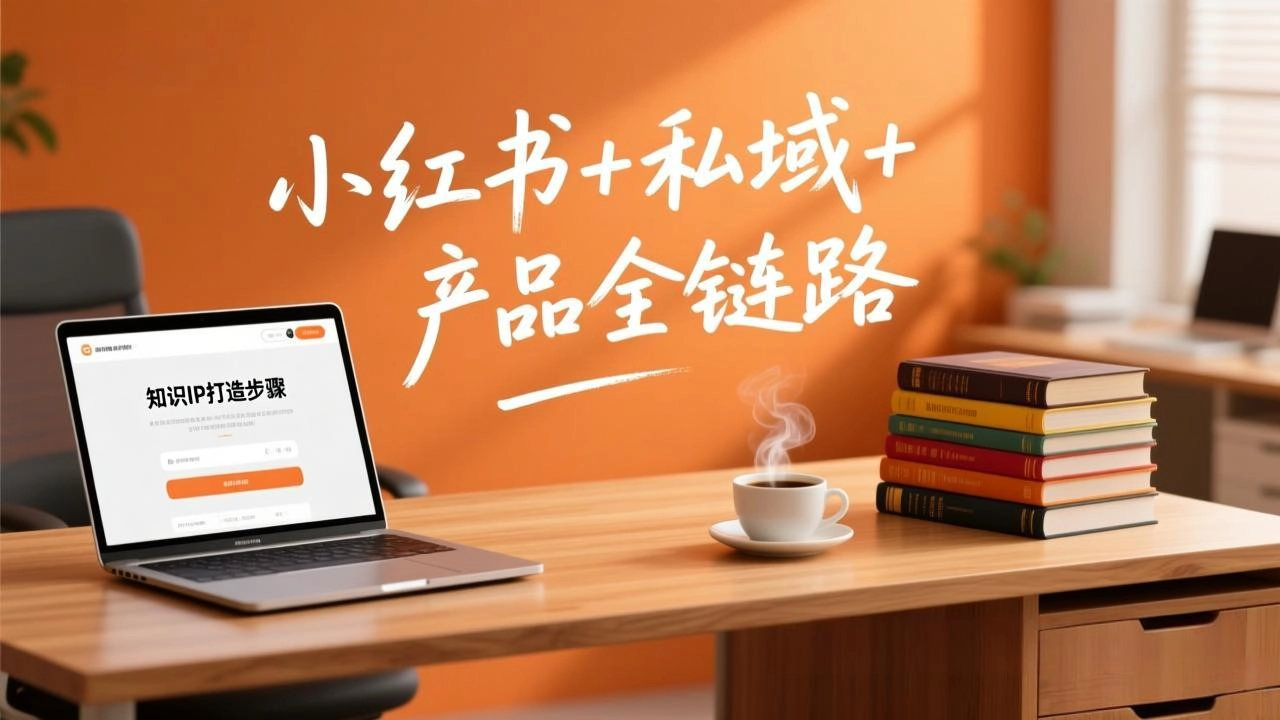 个人IP系统变现课2026，小红书+私域+产品全链路，手把手教你打造年入百万的知识IP