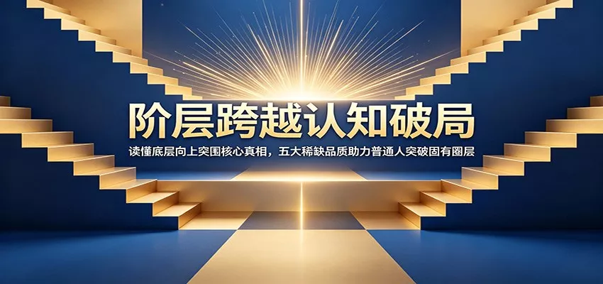 阶层跨越认知破局：读懂底层向上突围核心真相，五大稀缺品质助力普通人突破固有圈层