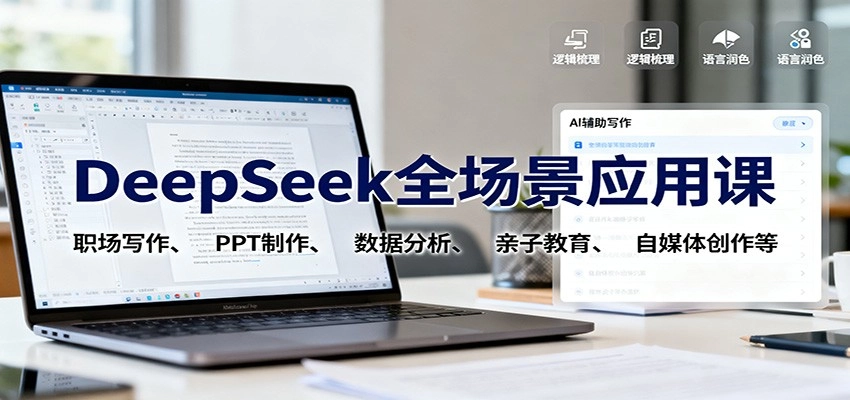 图片[1]客创社区-专注互联网轻资产资源整合与分享DeepSeek全场景应用课：职场写作、 PPT制作、数据分析、亲子教育、自媒体创作等客创社区-专注互联网轻资产资源整合与分享客创社区-专注互联网轻资产资源整合与分享