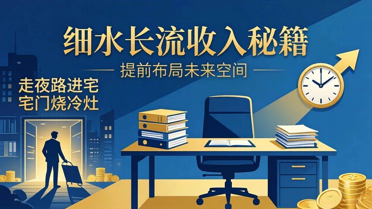 (17836期)某付费文章:细水长流收入秘籍:走夜路进宅门烧冷灶,提前布局未来空间 (17836期)某付费文章:细水长流收入秘籍:走夜路进宅门烧冷灶,提前布局未来空间