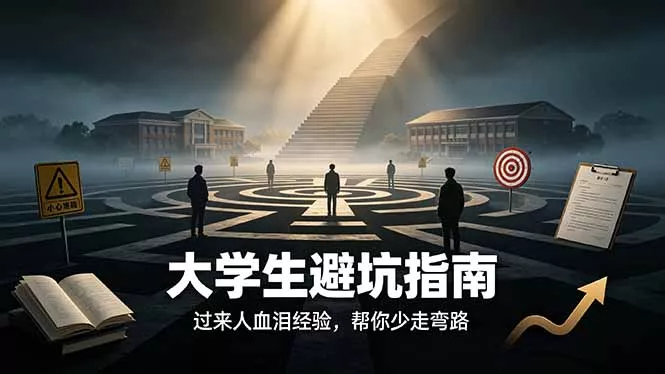 付费文章：大学生避坑指南 ，过来人血泪经验，帮你少走弯路