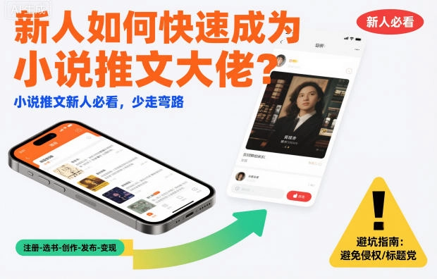 新人如何快速成为小说推文大佬？小说推文新人必看，少走弯路