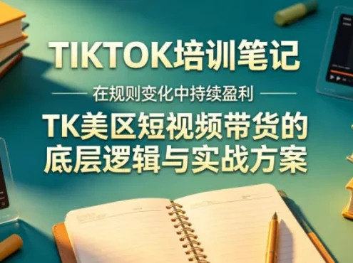 视界跨境TIKTOK4月17培训笔记，在规则变化中持续盈利，TK美区短视频带货的底层逻辑与实战方案【文档】