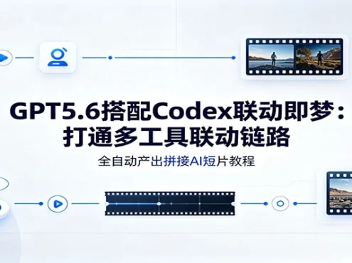 GPT5.6搭配Codex联动即梦:打通多工具联动链路,全自动产出拼接AI短片教程