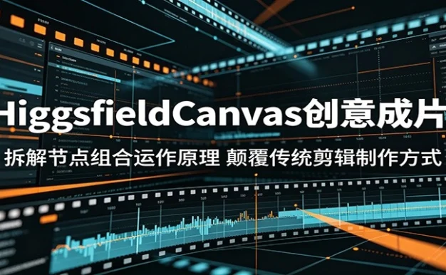 HiggsfieldCanvas创意成片:拆解节点组合运作原理,颠覆传统剪辑制作方式