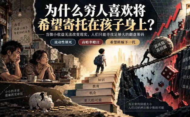 （20318期）社群精品文章：为什么穷人喜欢将希望寄托在孩子身上？