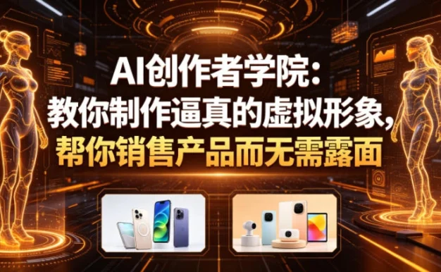 AI创作者学院:教你制作逼真的虚拟形象,帮你销售产品而无需露面【原创双语字幕】