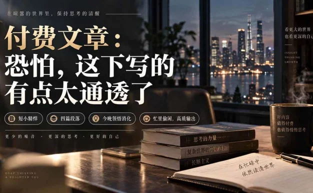 （20317期）灏泽付费文章：恐怕，这下写的有点太通透了