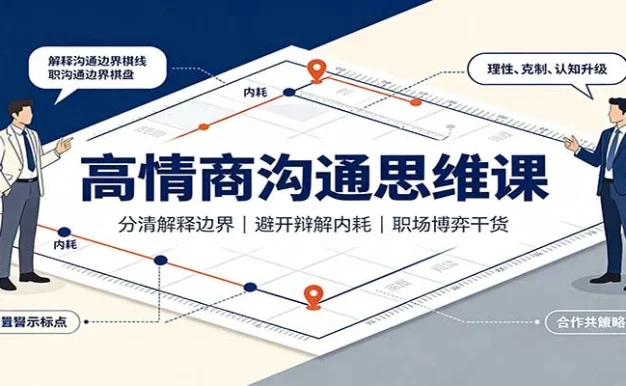 高情商沟通思维课:分清解释边界,避开辩解内耗,职场博弈干货