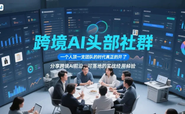 跨境AI头部社群,一个人顶一支团队的时代真正的开始了,分享跨境AI前沿,可落地的实战经验(更新5月23日)