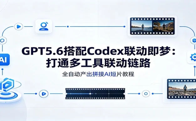 GPT5.6搭配Codex联动即梦:打通多工具联动链路,全自动产出拼接AI短片教程