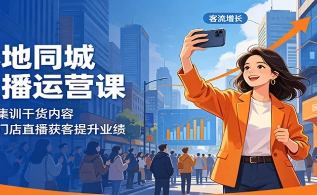 本地同城直播运营课:线下集训干货内容,助力门店直播获客提升业绩