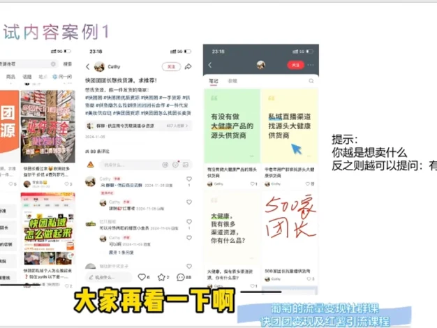 葡萄·快团团变现及红薯引流课程